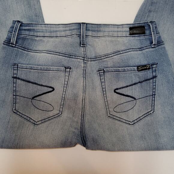 Seven7 Mid Rise Skinny Size 8 - Picture 4 of 8